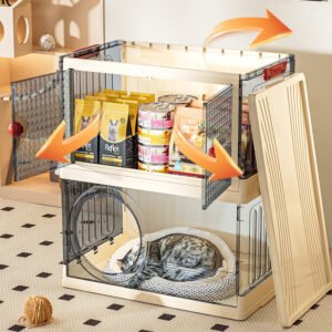 Cat house cat cage Storage lockers Double layer