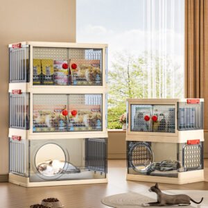 Cat house cat cage Storage lockers third floor